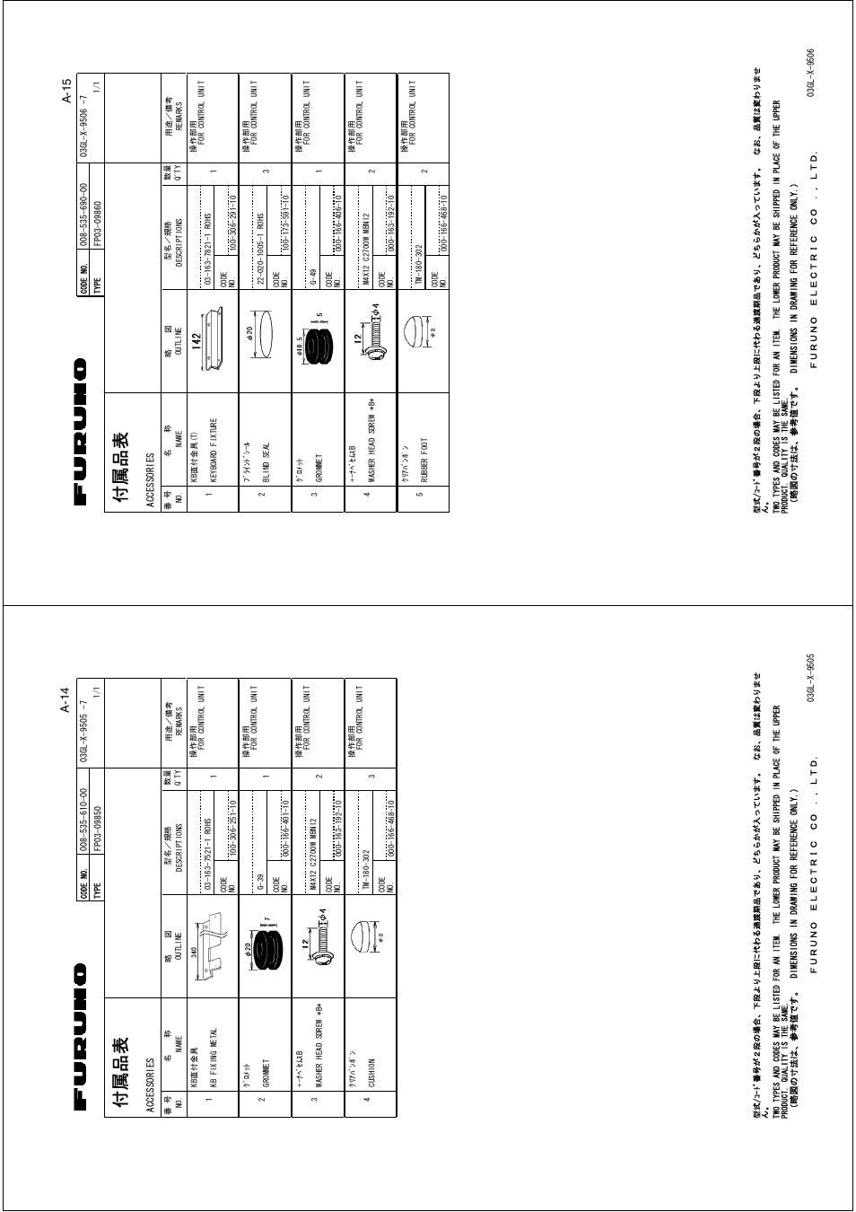 A-15, A-14 | Furuno 2837S User Manual | Page 92 / 123