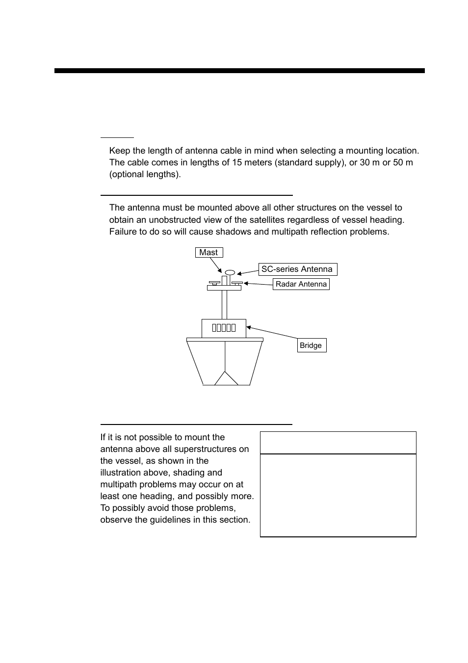 Installation, 1 mounting considerations, 2 installation | Notice | Furuno SC-60 User Manual | Page 15 / 106