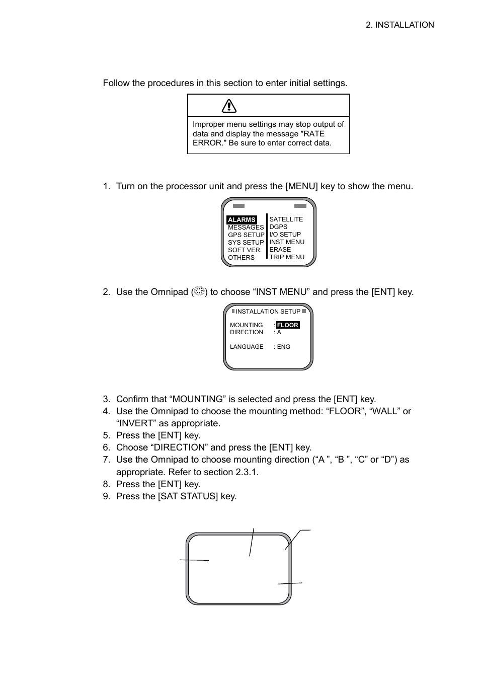 6 initial settings, Notice | Furuno SC-60 User Manual | Page 33 / 106