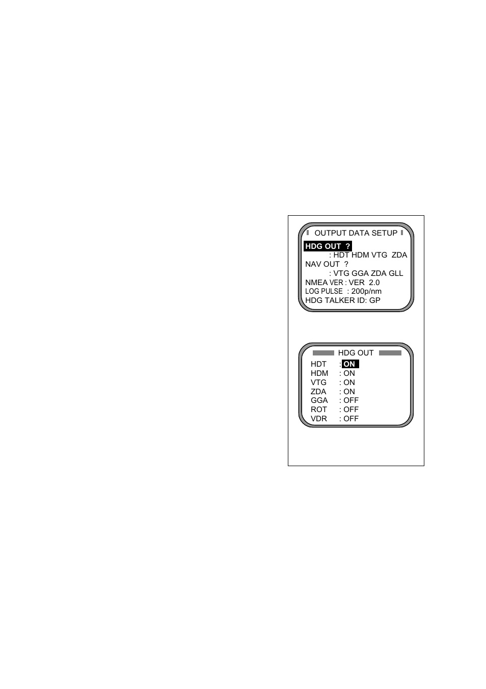 8 output data, 1 heading | Furuno SC-60 User Manual | Page 46 / 106