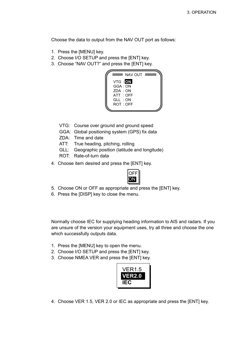 9 3.8.2 navigation data, 3 interface | Furuno SC-60 User Manual | Page 47 / 106
