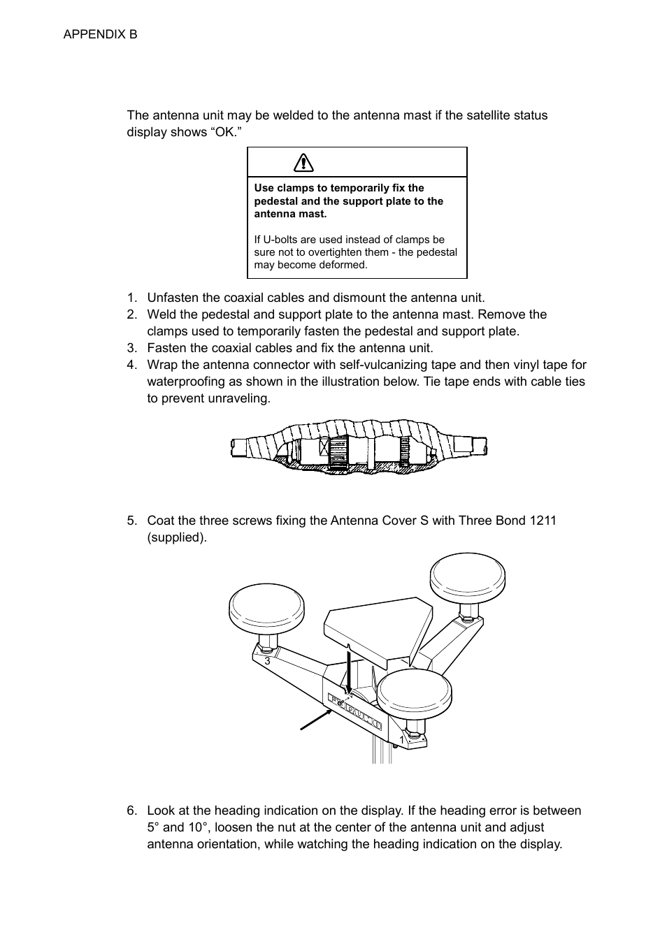 B.3 welding the antenna unit, Notice | Furuno SC-60 User Manual | Page 82 / 106