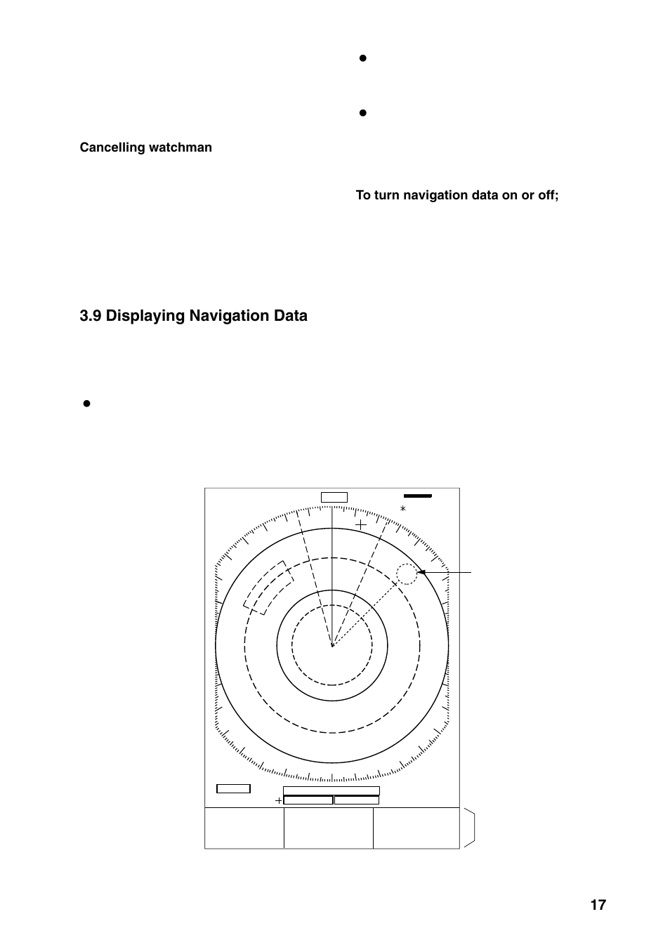 9 displaying navigation data, Waypoint mark navigation data | Furuno 1832 User Manual | Page 31 / 64