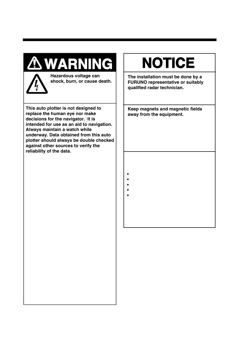 Arp-10 (option), Warning, Notice | Ap-2 | Furuno 1832 User Manual | Page 52 / 64