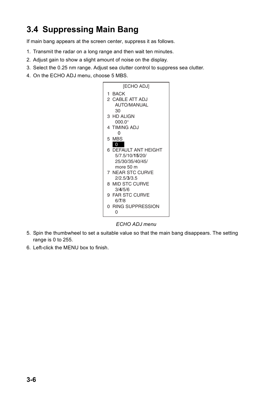 4 suppressing main bang | Furuno FAR2167DS-BB User Manual | Page 47 / 109
