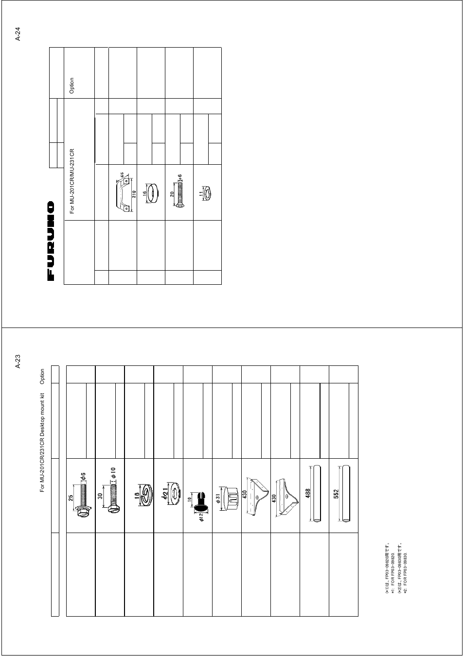 A-24, A-23 | Furuno FAR2167DS-BB User Manual | Page 85 / 109