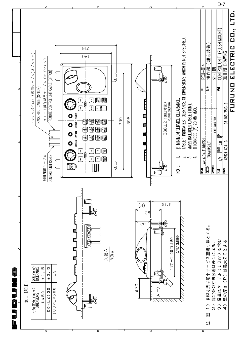 Furuno FAR2167DS-BB User Manual | Page 96 / 109