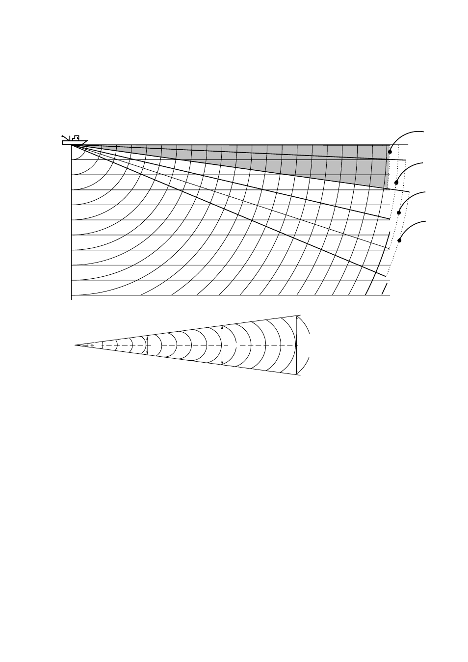 Figure 1-5 tilt angle and beam coverage | Furuno CSH-7 User Manual | Page 13 / 51