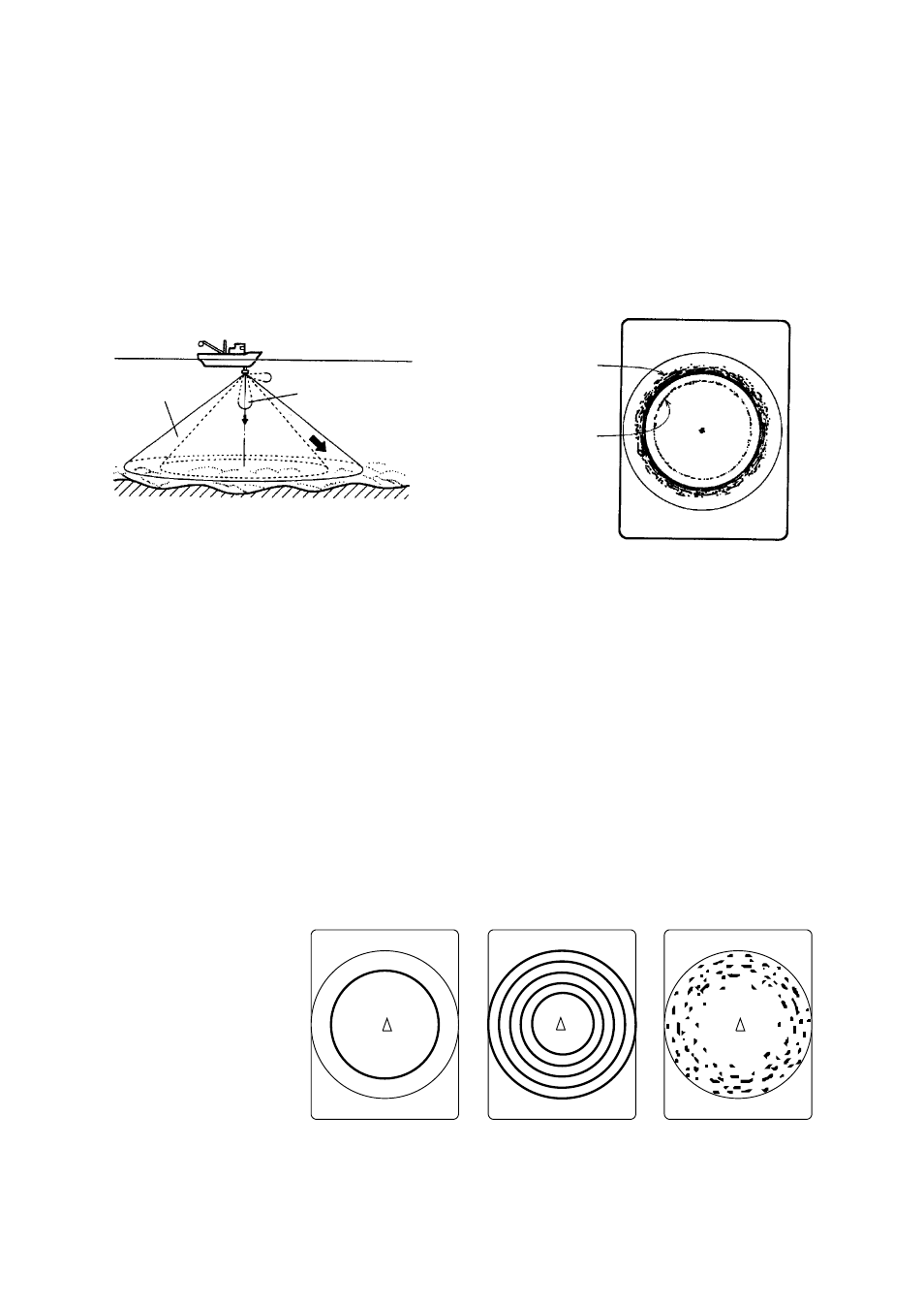 False echo by sidelobe, Noise and interference | Furuno CSH-7 User Manual | Page 39 / 51