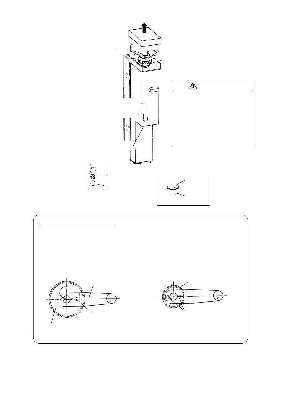 Caution, Figure 8-1 how to use the hand crank, How to use the hand crank | Furuno CSH-7 User Manual | Page 43 / 51
