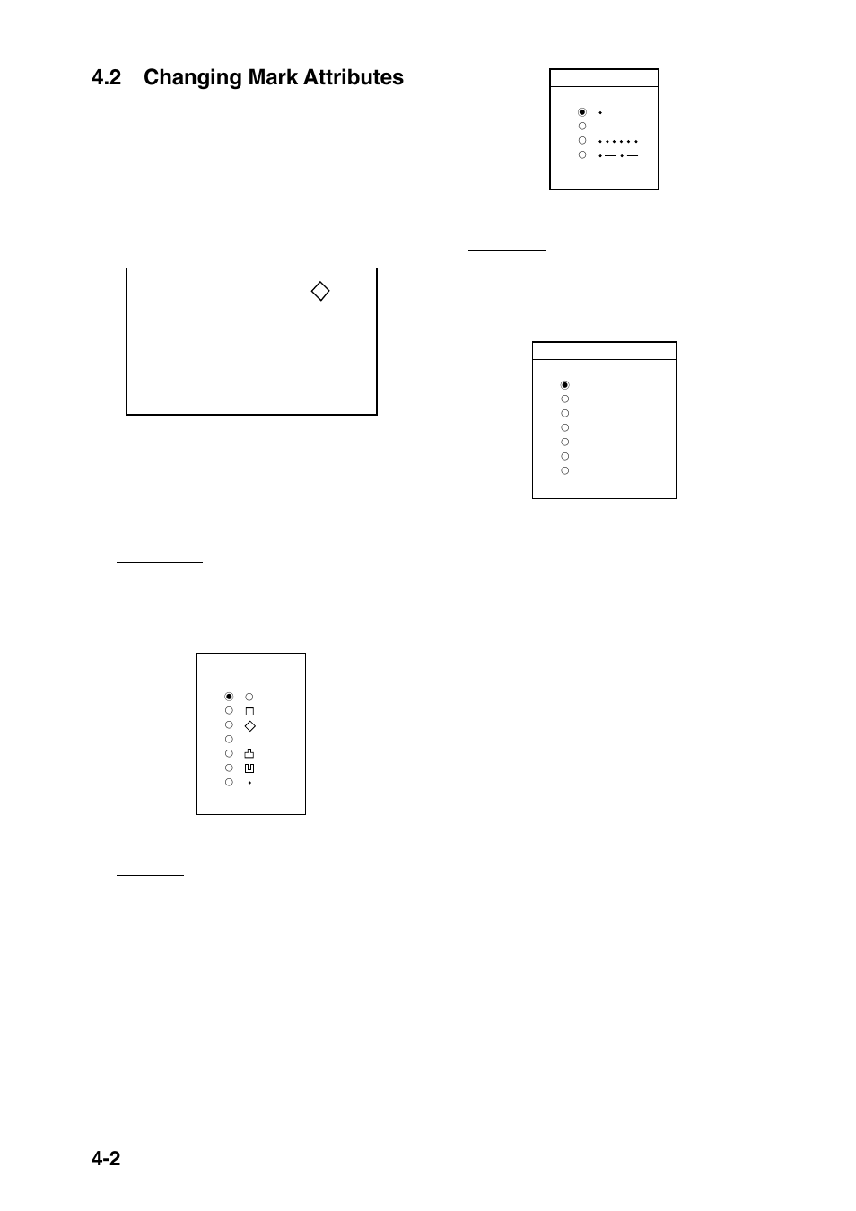 2 changing mark attributes | Furuno GP-1650 User Manual | Page 28 / 94