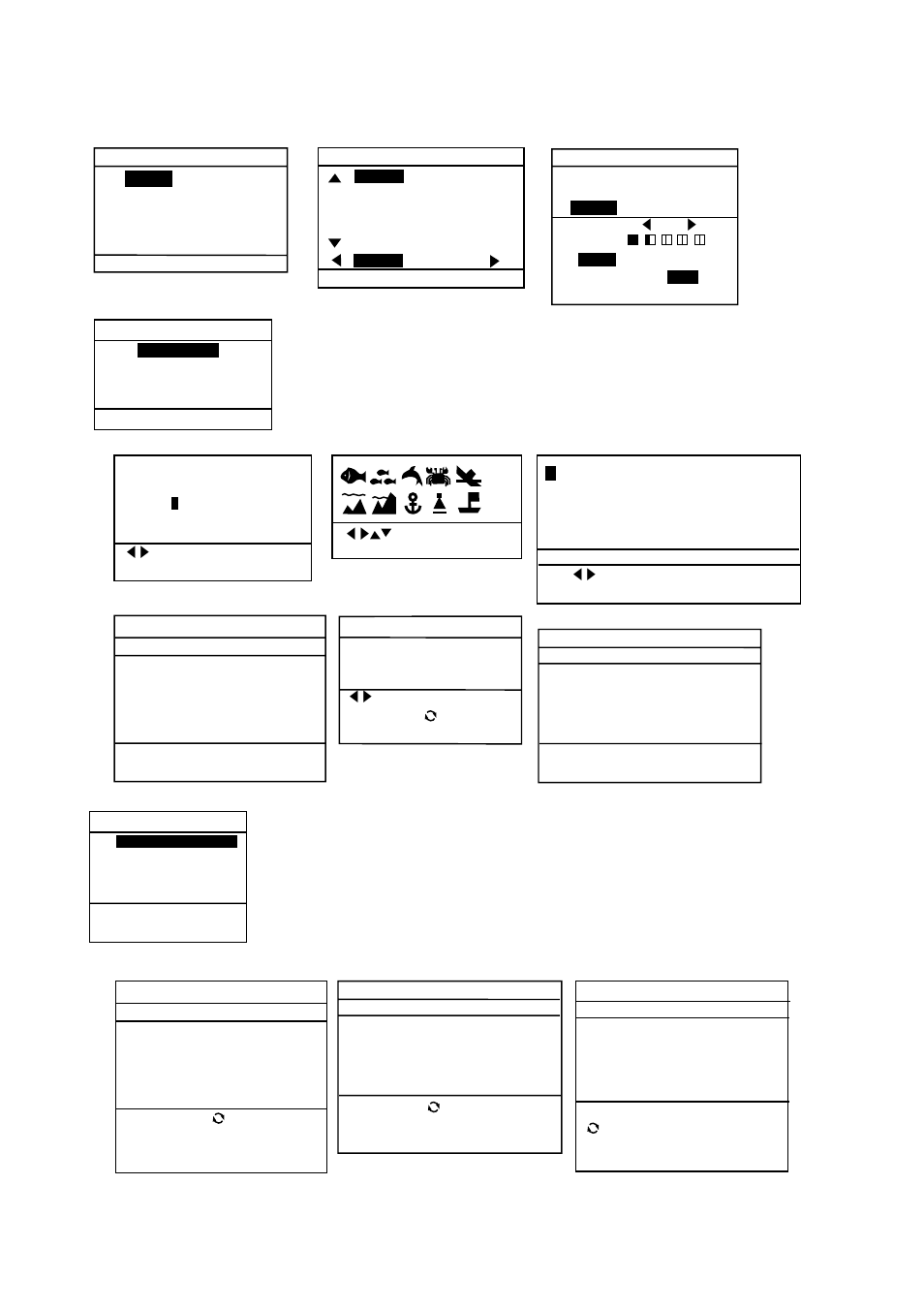 11 menu displays, Sp sp, By event list | By wpt list | Furuno GP-1600F User Manual | Page 20 / 97