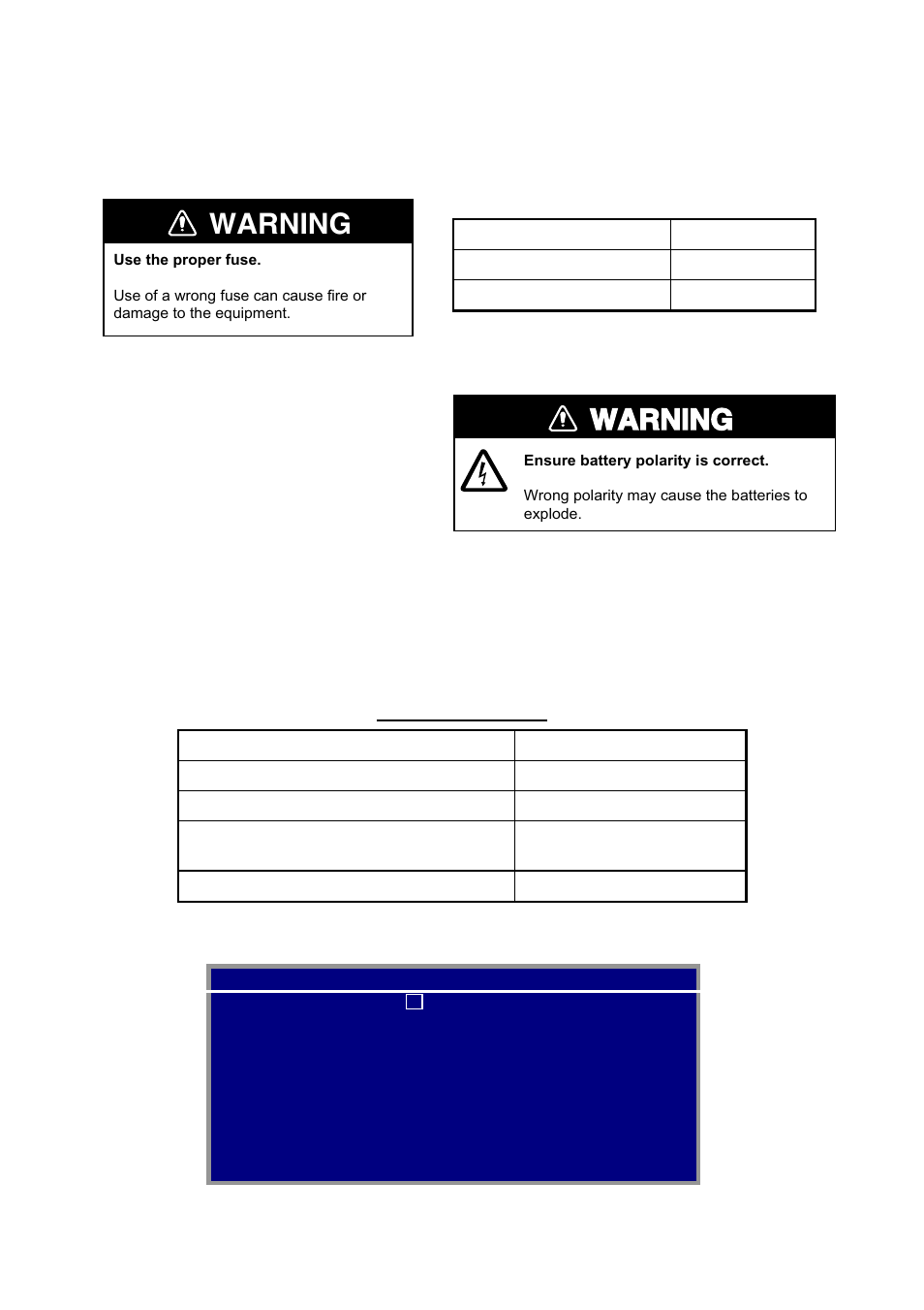 2 troubleshooting, Warning, Fuse replacement | Battery replacement | Furuno MU-155C User Manual | Page 25 / 36