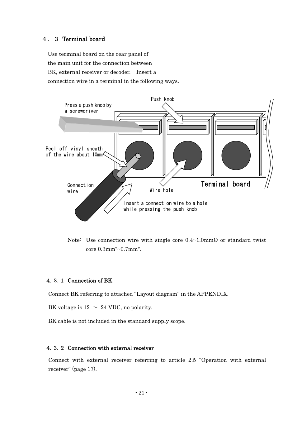 Terminal board | Furuno FAX-410 User Manual | Page 27 / 40