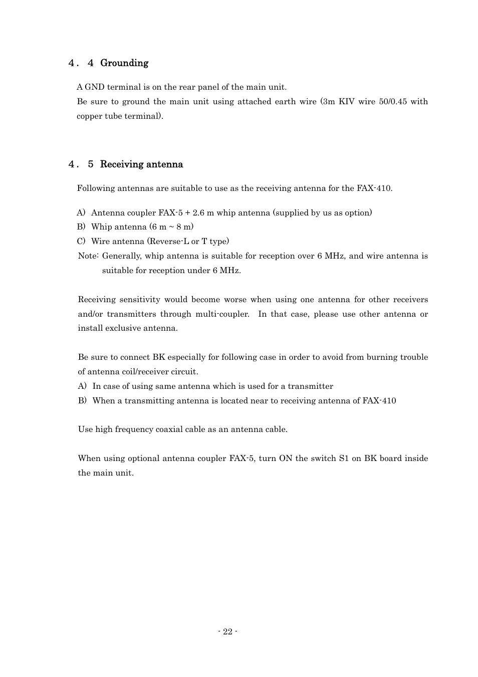 Furuno FAX-410 User Manual | Page 28 / 40