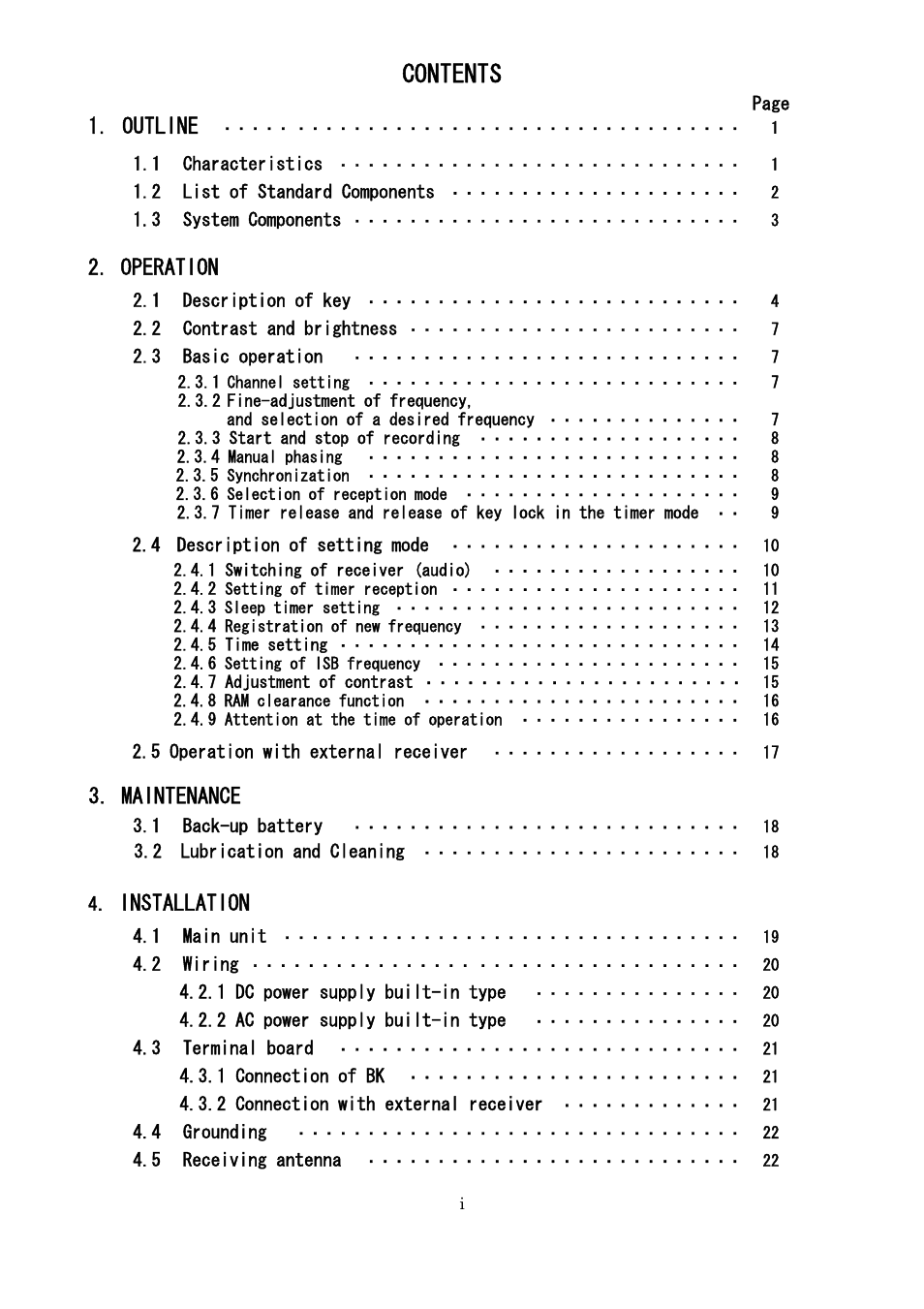 Furuno FAX-410 User Manual | Page 5 / 40