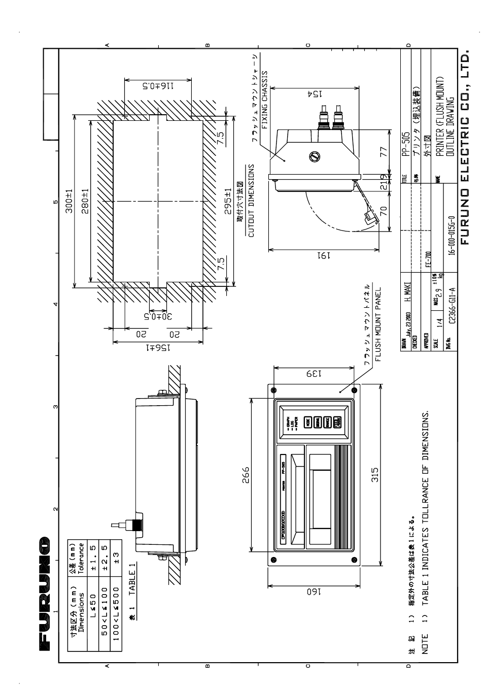 Furuno PP-505 User Manual | Page 19 / 20