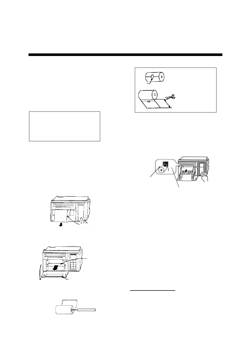 Replacement of thermal paper | Furuno PP-505 User Manual | Page 8 / 20