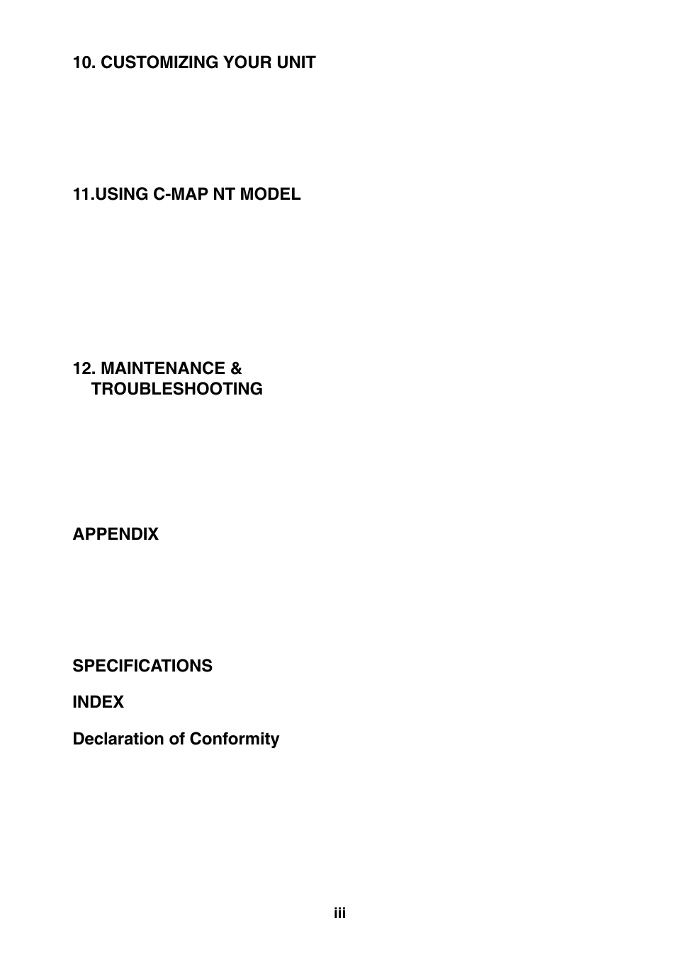 5 changing track memory capacity -3 | Furuno GP-1850D User Manual | Page 5 / 94