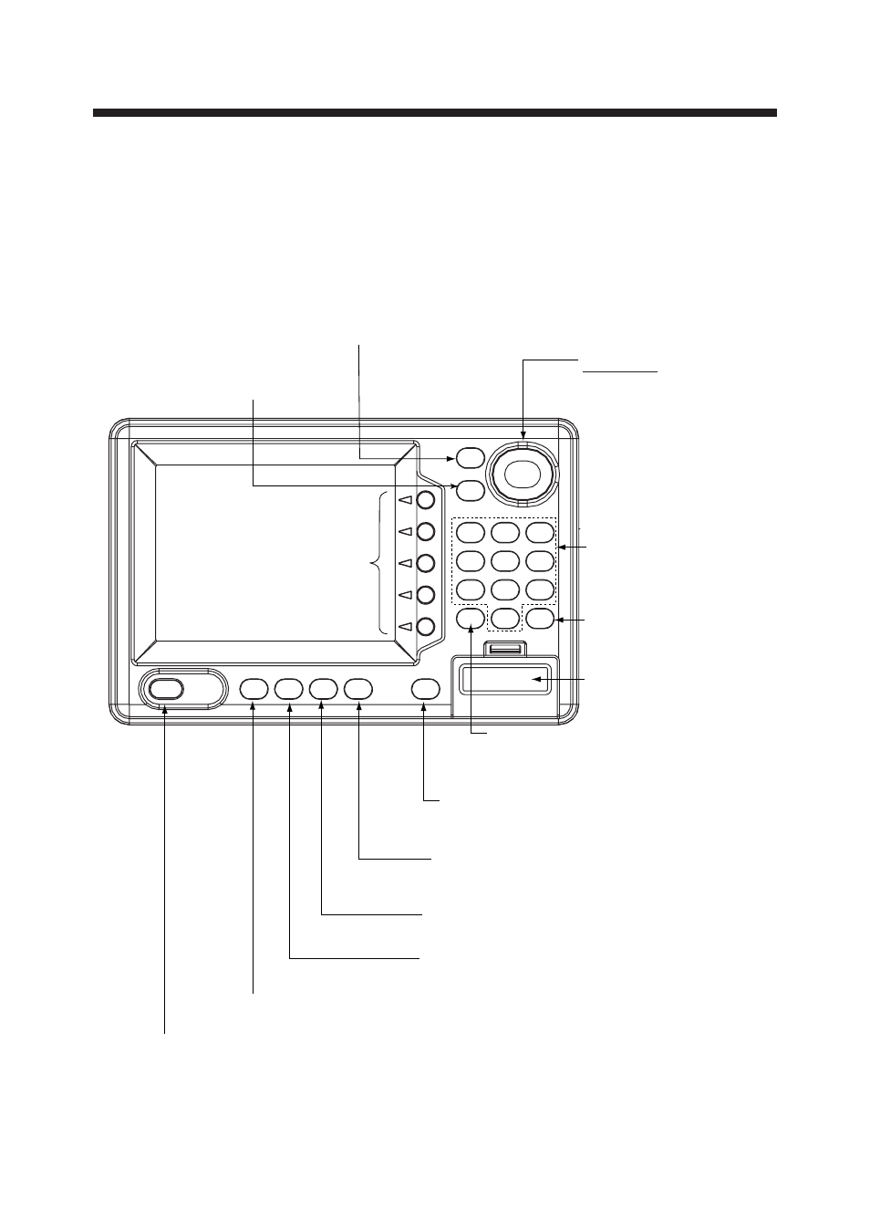 Operational overview, 1 display unit controls, Figure 1-1 display unit | Furuno GP-1850D User Manual | Page 9 / 94