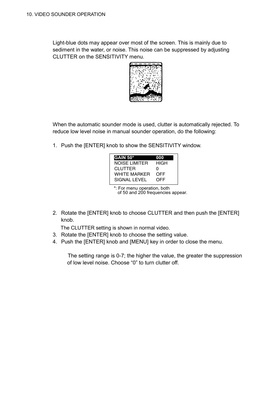 6 reducing low level noise | Furuno GP-7000F User Manual | Page 100 / 132