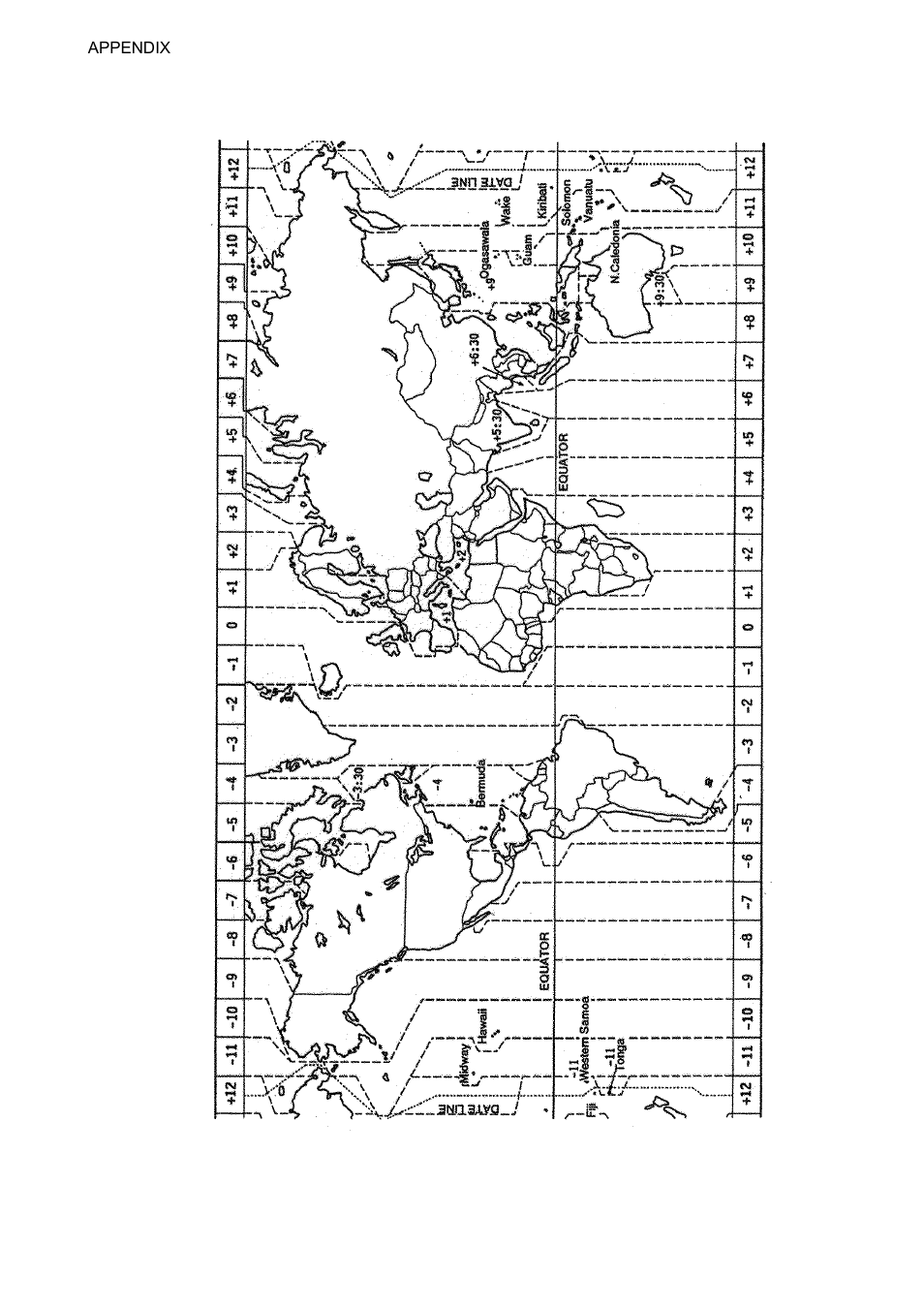 World time chart, World time chart art | Furuno GP-7000F User Manual | Page 128 / 132