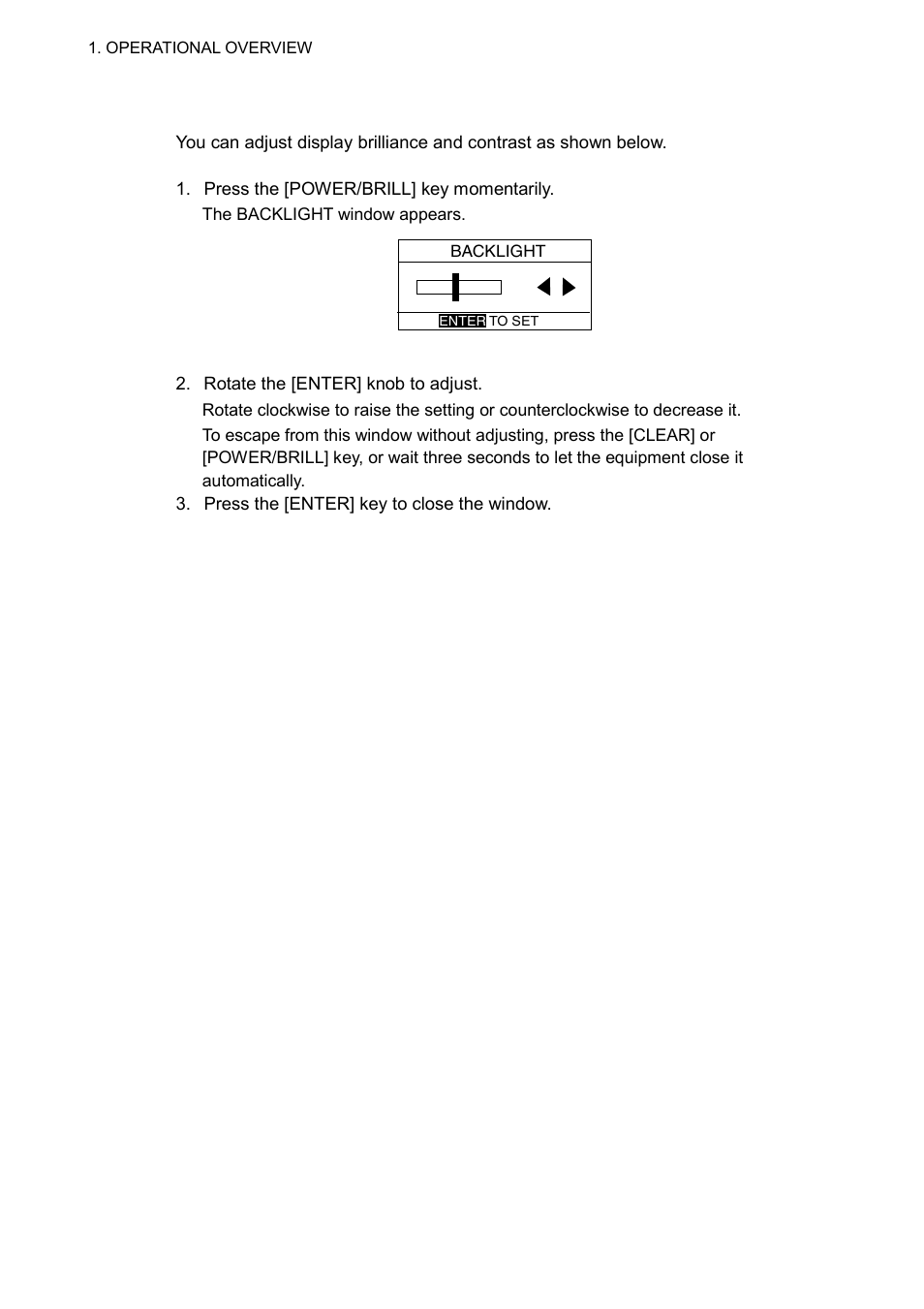 4 adjusting brilliance and contrast | Furuno GP-7000F User Manual | Page 14 / 132