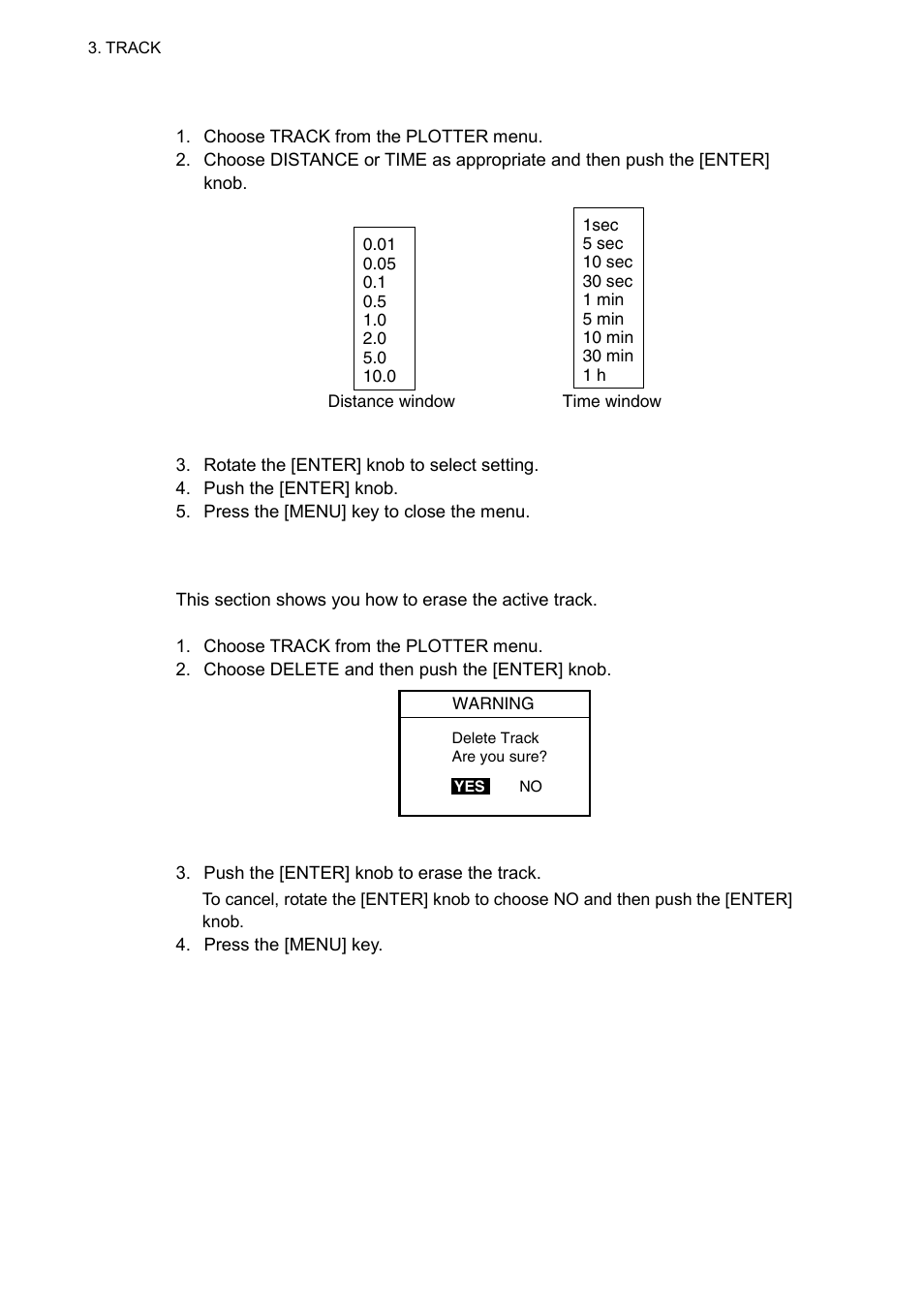 7 erasing track | Furuno GP-7000F User Manual | Page 36 / 132