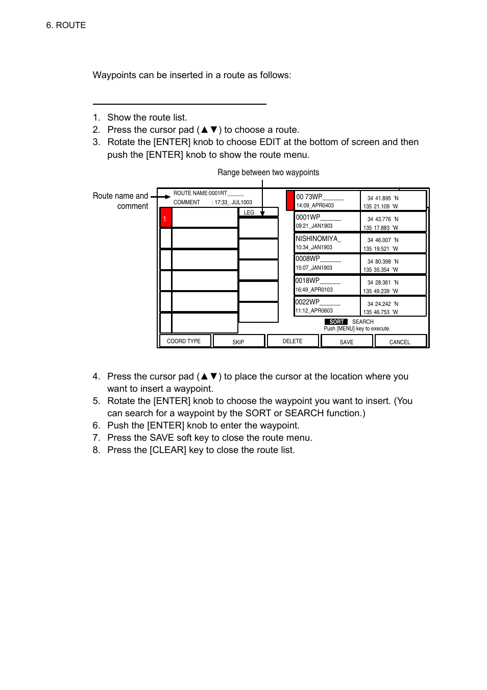 4 inserting waypoints | Furuno GP-7000F User Manual | Page 50 / 132