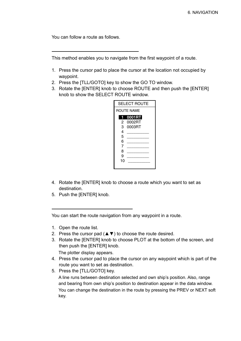 3 following a route | Furuno GP-7000F User Manual | Page 59 / 132