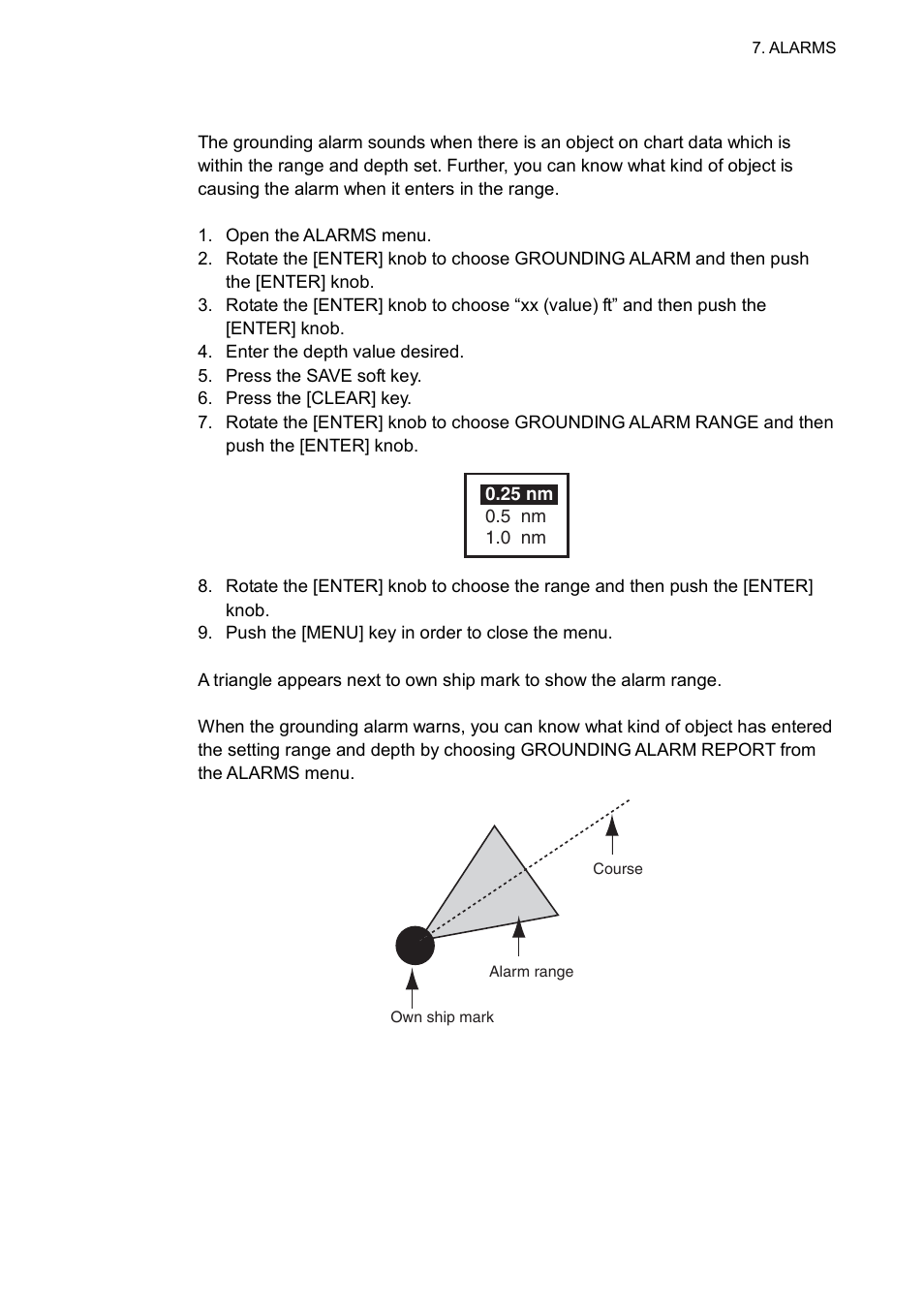 8 grounding alarm | Furuno GP-7000F User Manual | Page 69 / 132