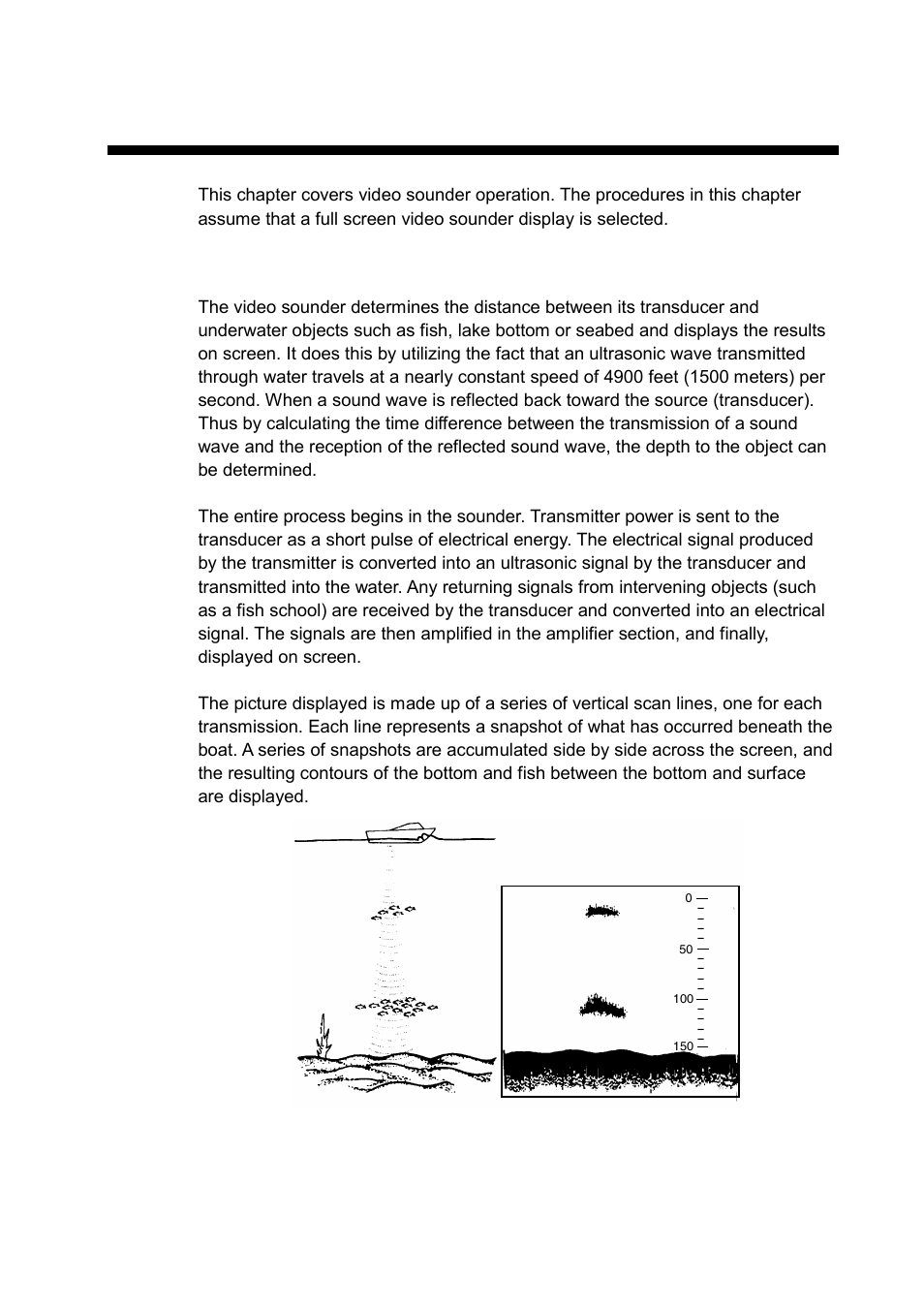 Video sounder operation, Principle of operation | Furuno GP-7000F User Manual | Page 87 / 132