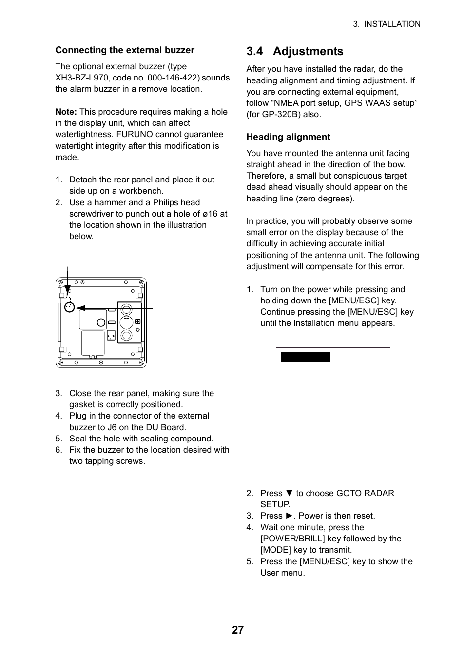 4 adjustments | Furuno 1715 User Manual | Page 35 / 48