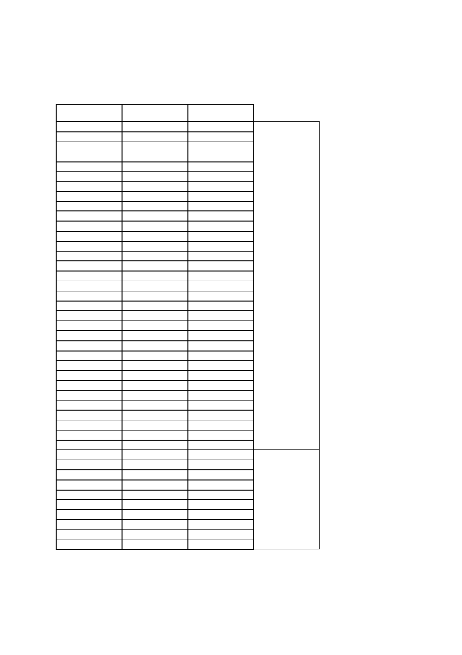 Telex channels, Mf band telex frequency table | Furuno FS-1503 User Manual | Page 46 / 55