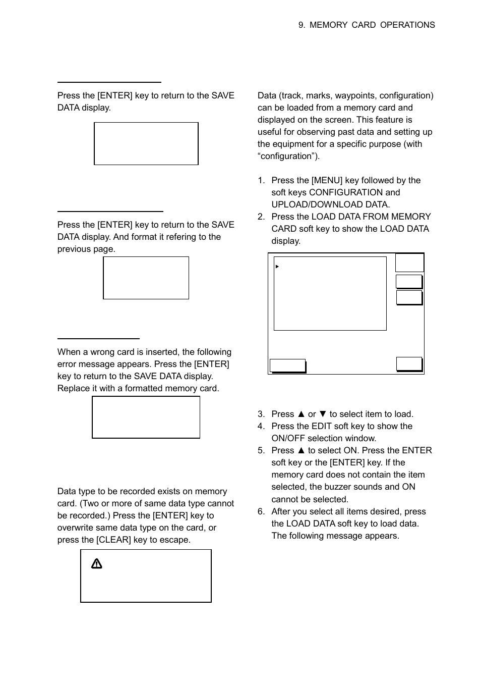 3 loading data from memory card | Furuno GP-1850W User Manual | Page 59 / 98