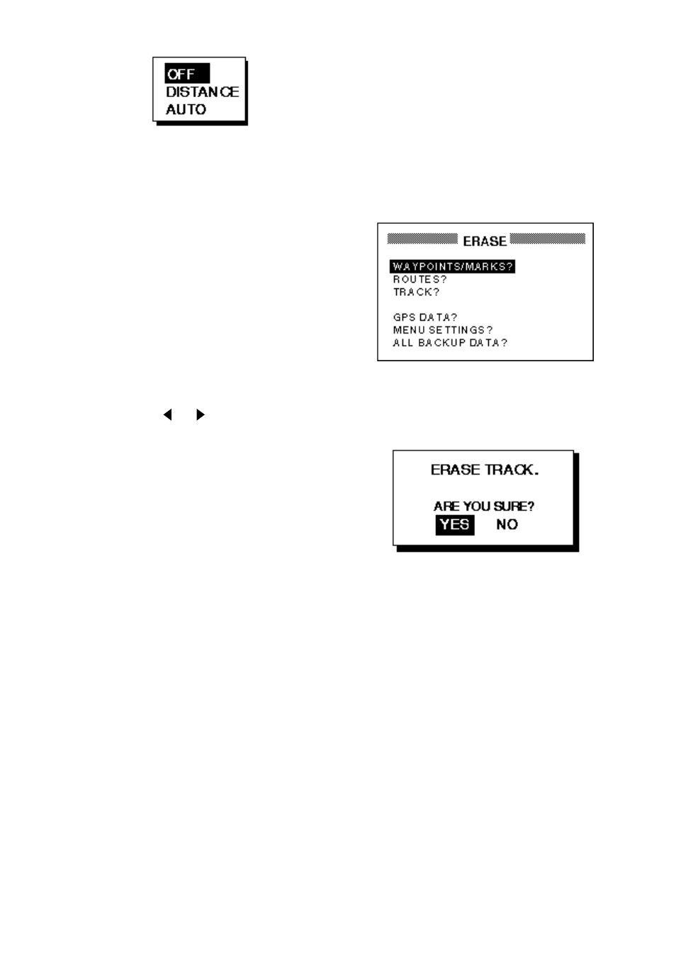 6 erasing track | Furuno GP-36 User Manual | Page 21 / 81