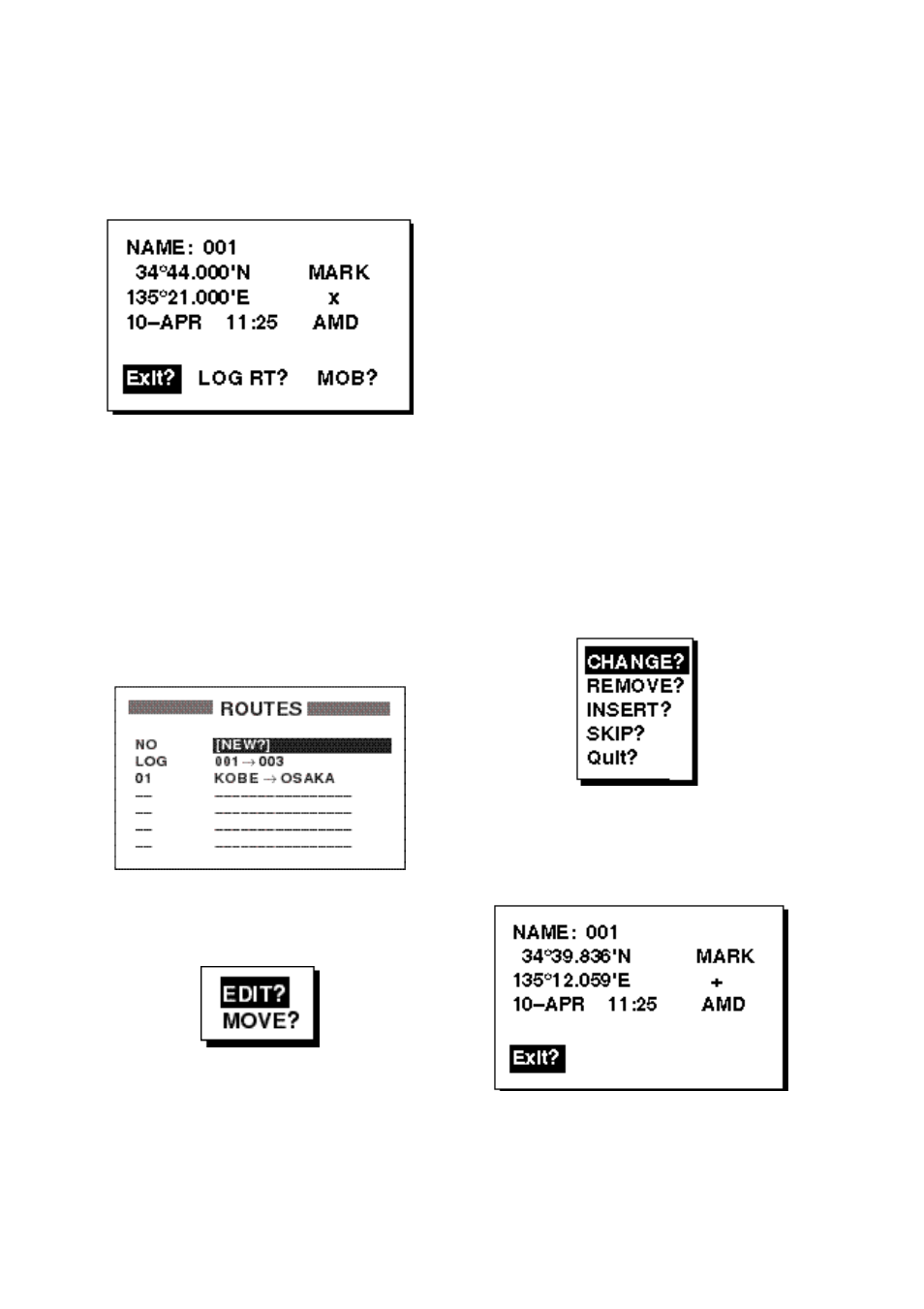 2 editing routes | Furuno GP-36 User Manual | Page 32 / 81