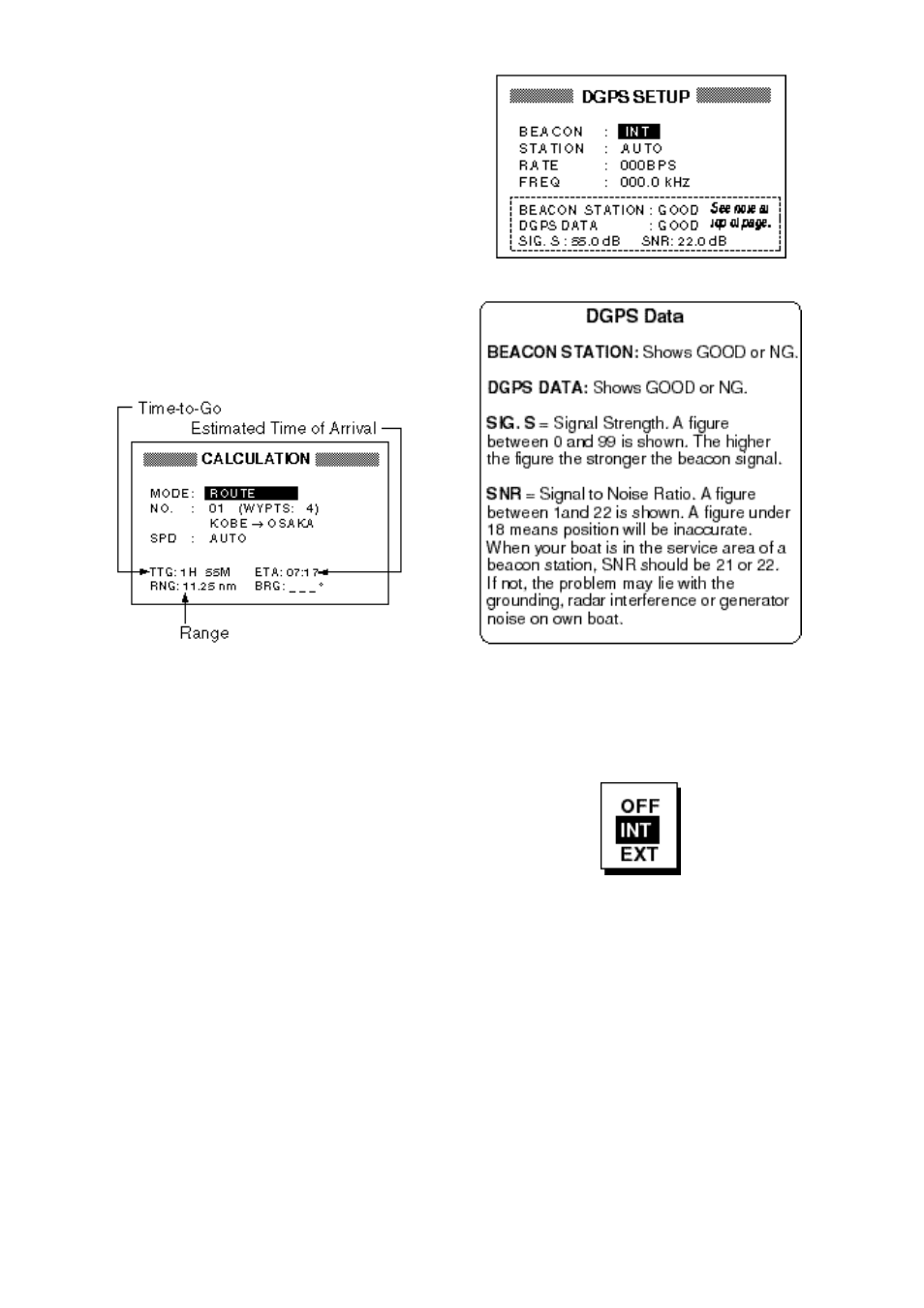 2 dgps setup, dgps data | Furuno GP-36 User Manual | Page 42 / 81