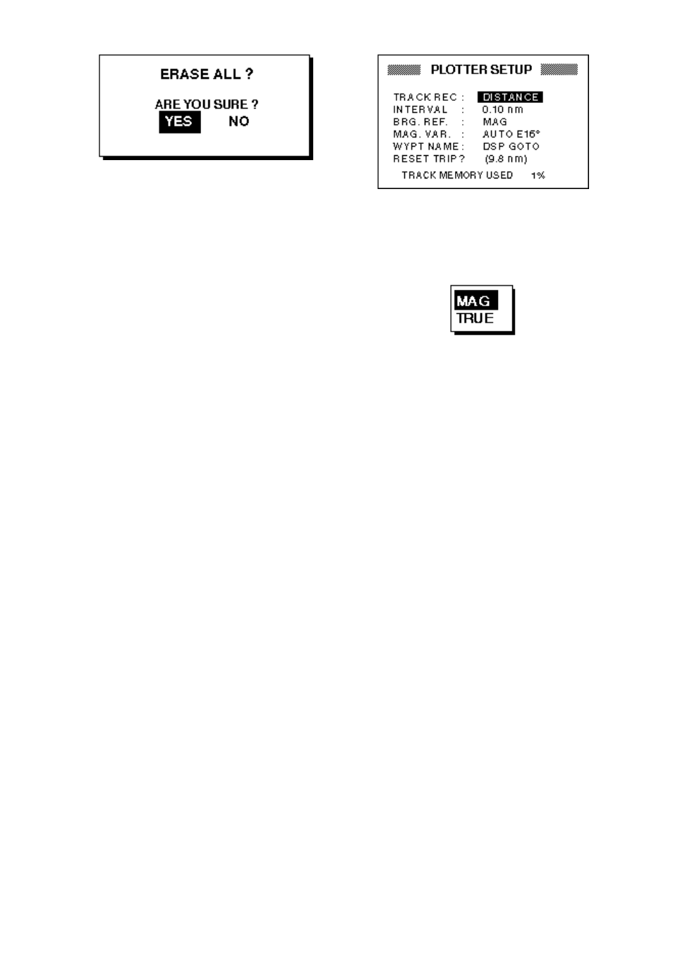 3 bearing reference, 4 magnetic variation | Furuno GP-36 User Manual | Page 45 / 81