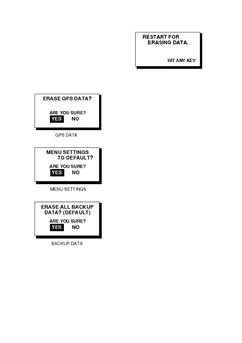 6 clearing data | Furuno GP-36 User Manual | Page 58 / 81