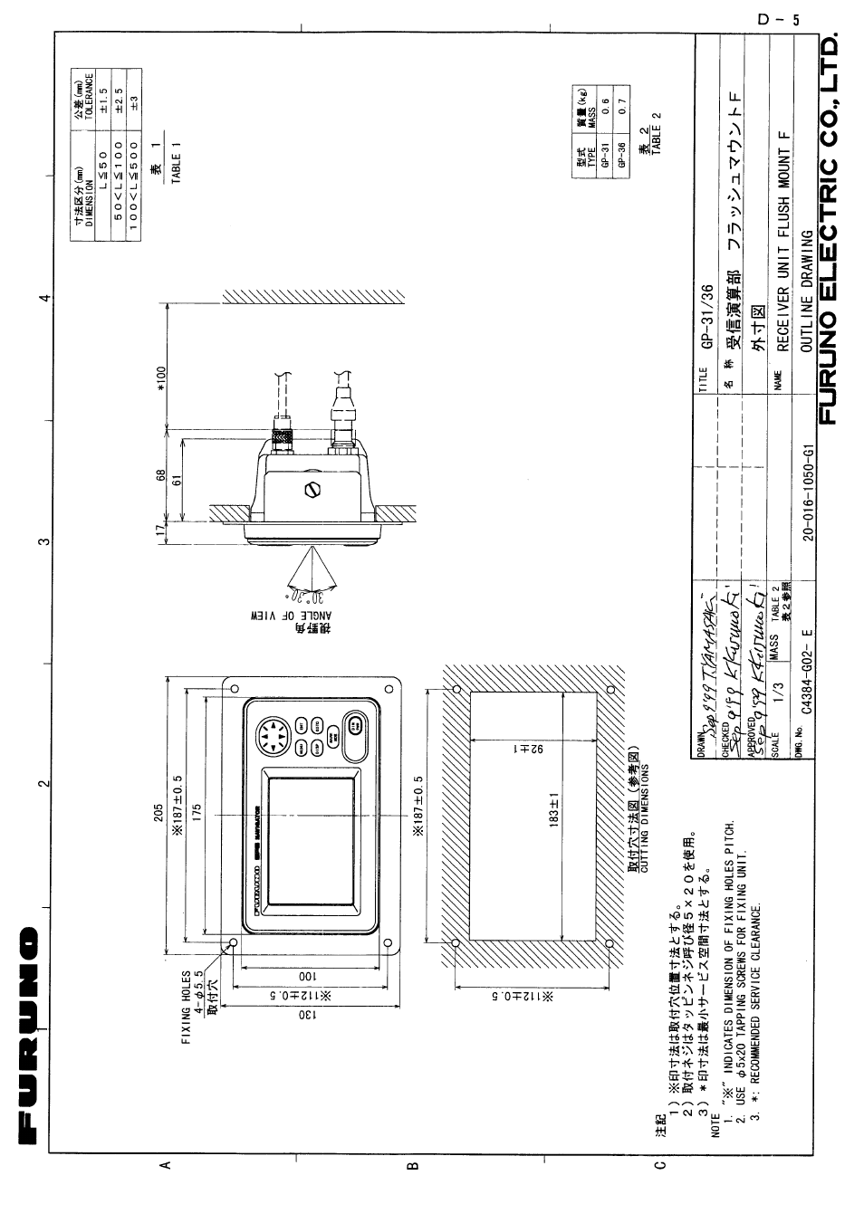 Furuno GP-36 User Manual | Page 74 / 81
