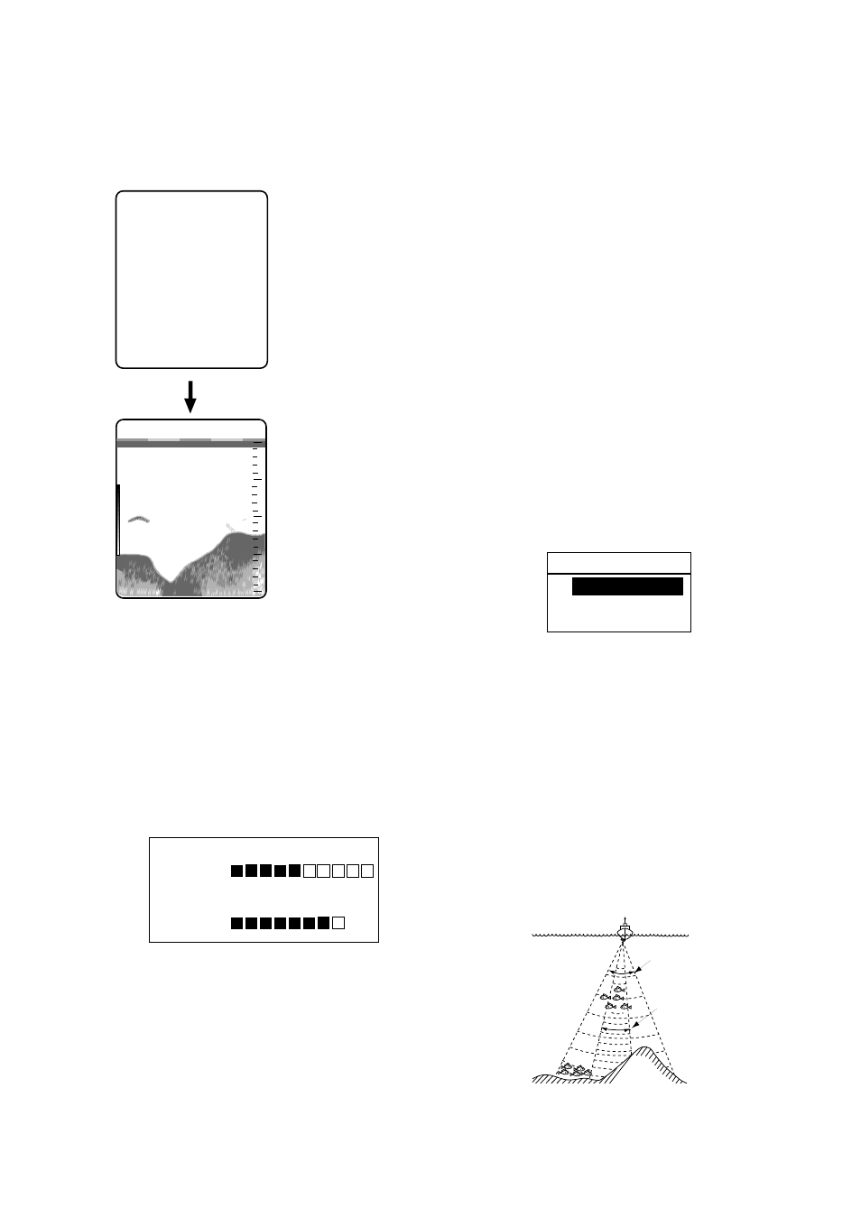 3 turning on/off the power, 4 adjusting tone and brilliance, 5 selecting a display | Furuno FCV-582L User Manual | Page 11 / 35