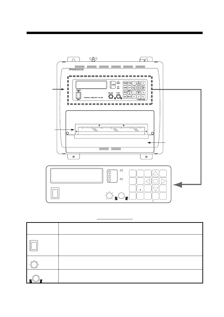 Operation, 1 control description | Furuno FAX-408 User Manual | Page 11 / 53