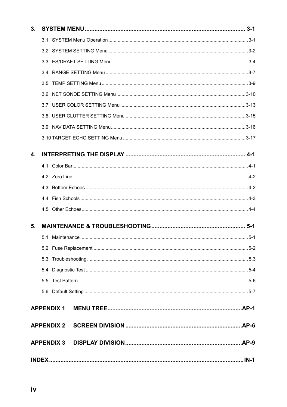 Furuno FCV-1200LM User Manual | Page 6 / 94