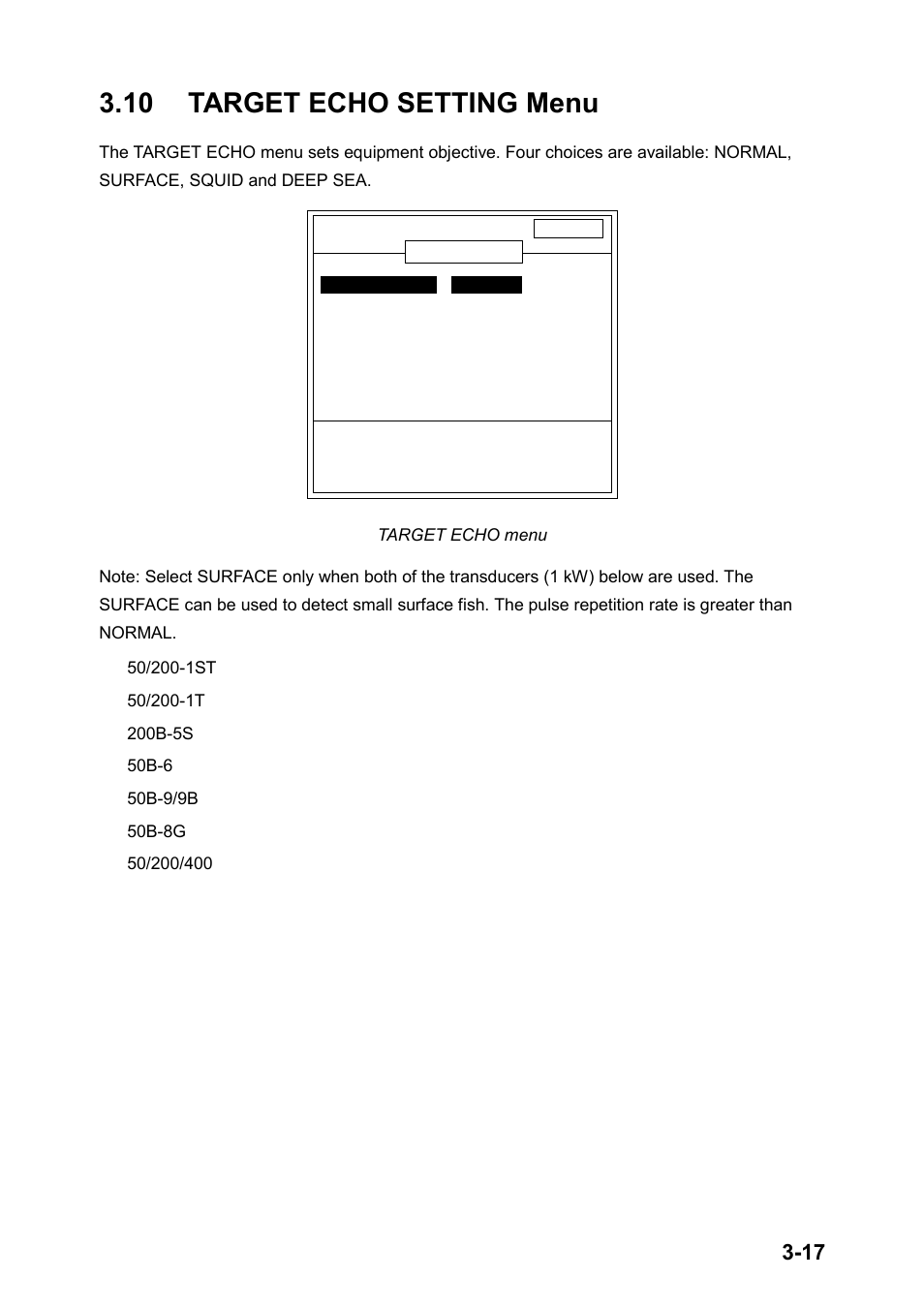 10 target echo setting menu | Furuno FCV-1200LM User Manual | Page 65 / 94