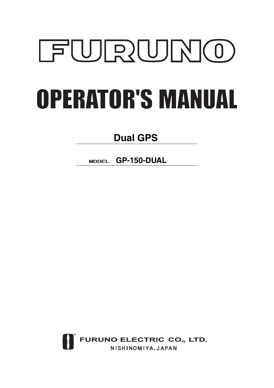 Furuno GP-150-DUAL User Manual | 123 pages