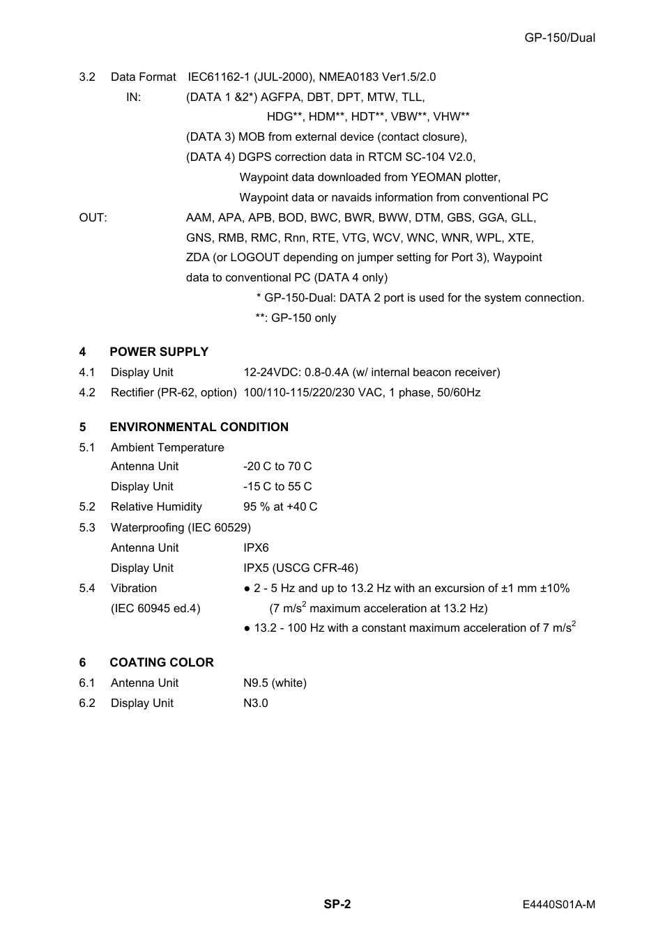 Furuno | Furuno GP-150-DUAL User Manual | Page 103 / 123