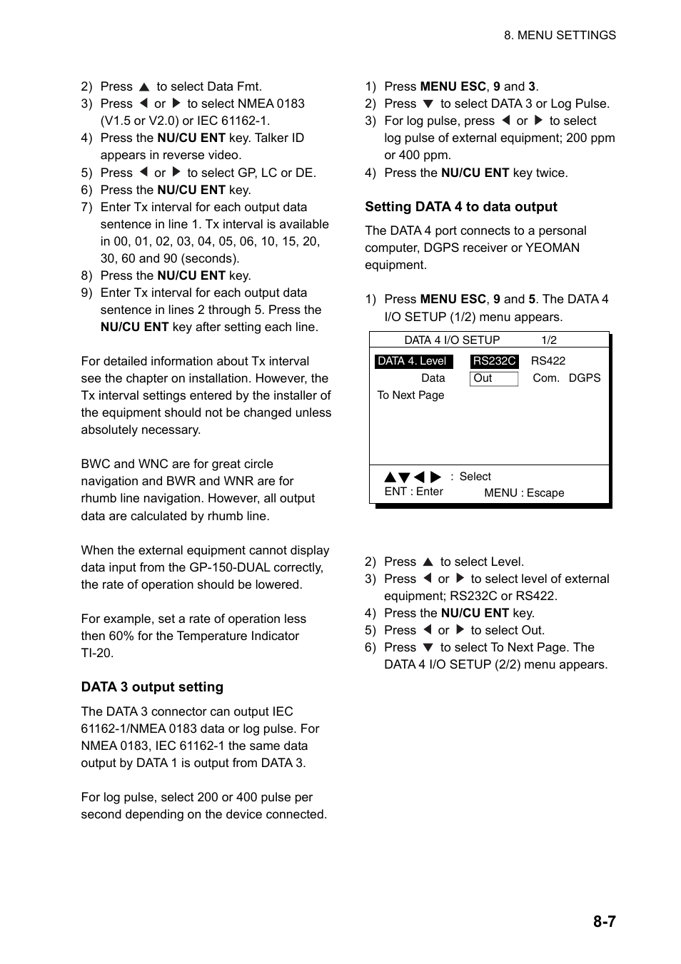 Furuno GP-150-DUAL User Manual | Page 57 / 123