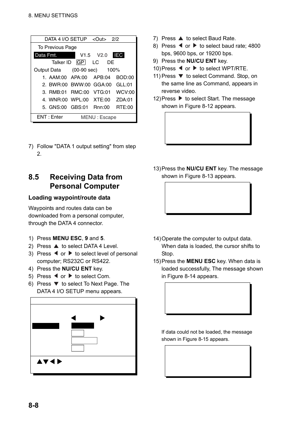 5 receiving data from personal computer | Furuno GP-150-DUAL User Manual | Page 58 / 123