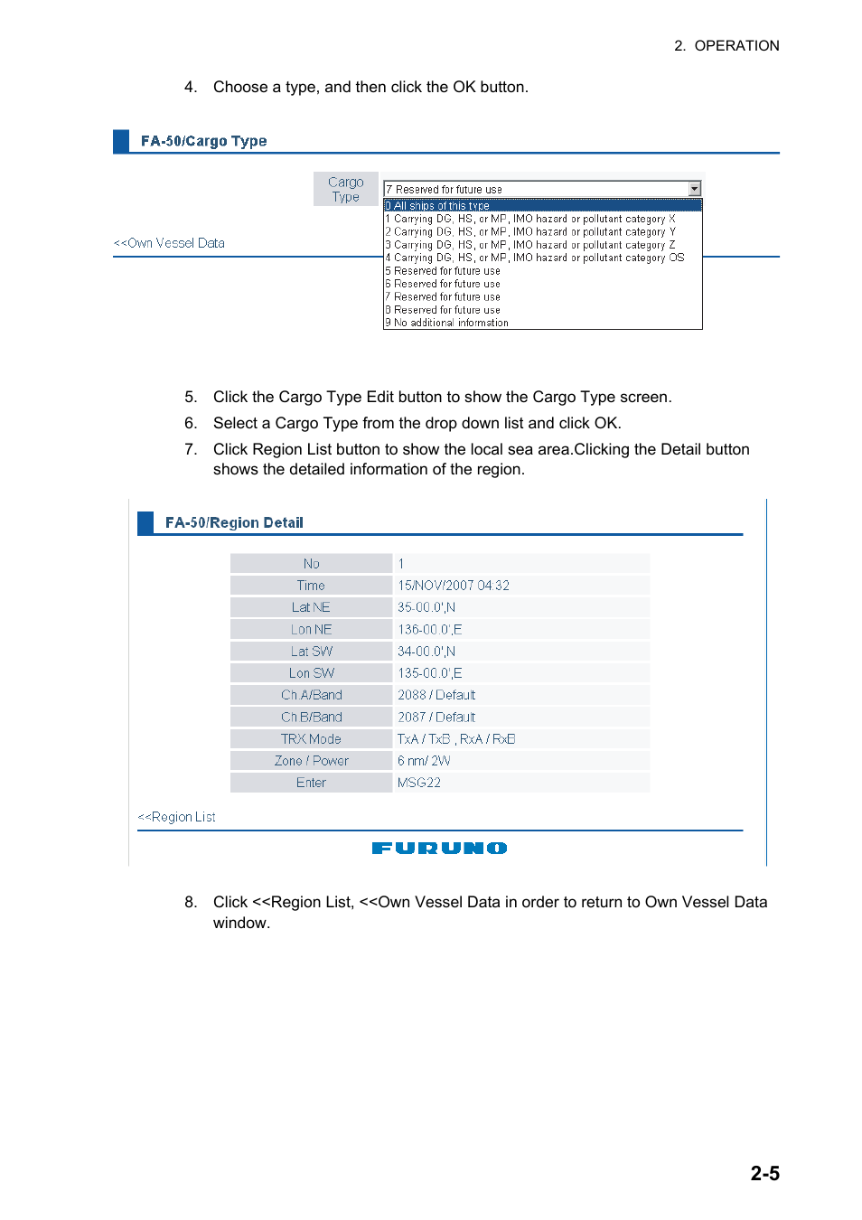 Furuno AIS Transponder FA-50 User Manual | Page 31 / 65